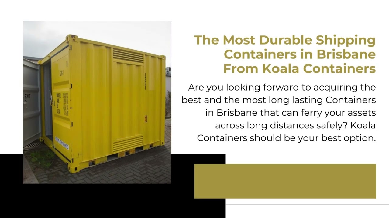 Exploring the Latest Innovations New Shipping Containers in Brisbane