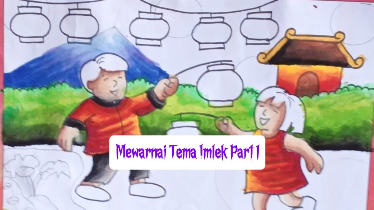 Mewarnai Festival Lampion Imlek 🏮 Part 1 | Seru & Menenangkan! #mewarnai #warnahasna #art 