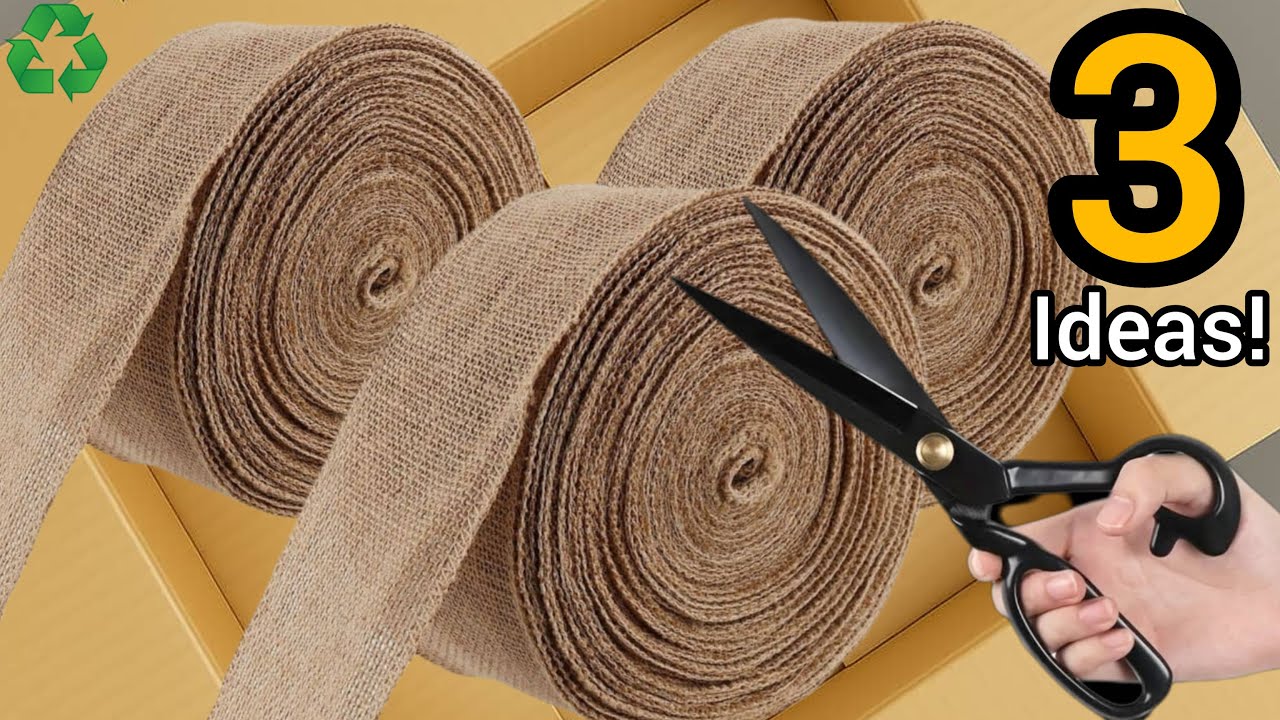 3 Ideas for Making Handmade Baskets with Hemp Fabric Scraps/Home Decor Ideas