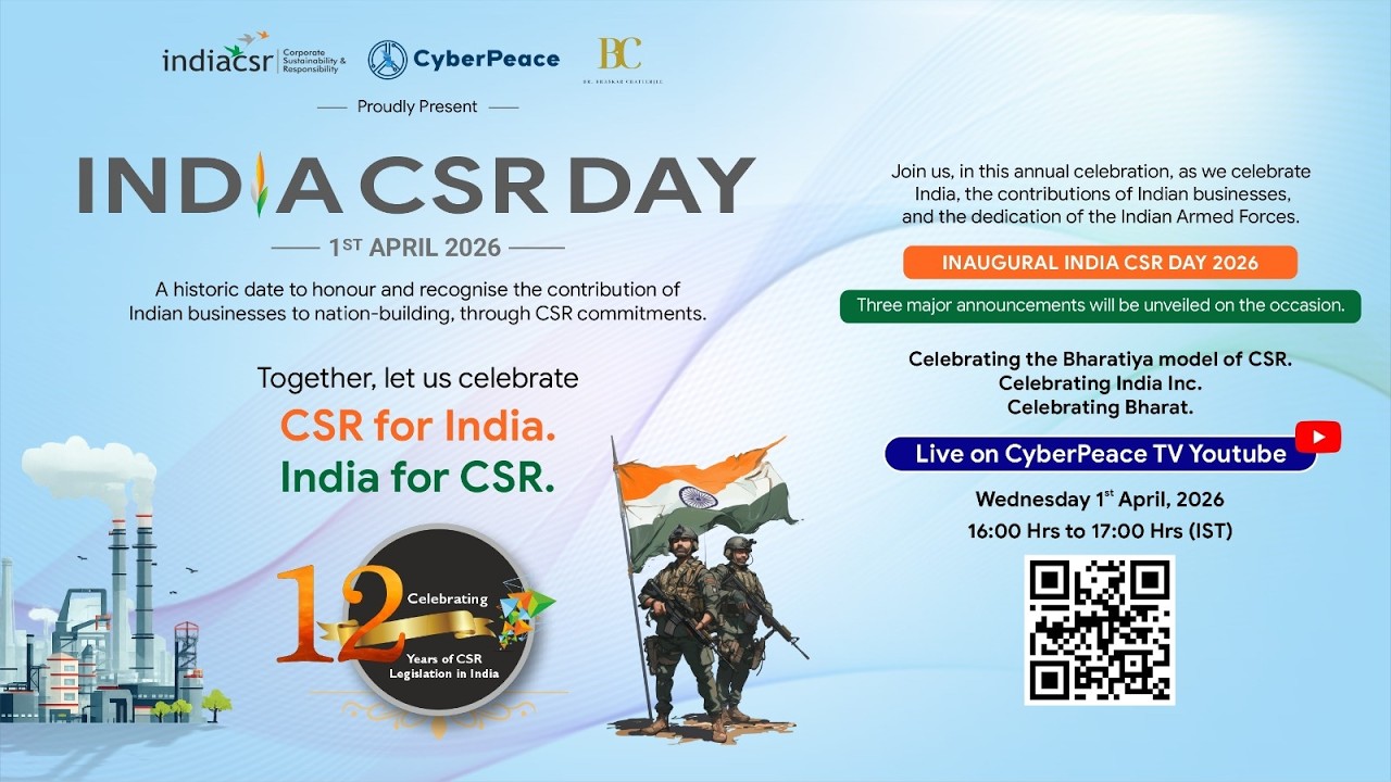 India CSR Day 2026 | Celebrating 12 Years of CSR in India | Live at 4 PM IST