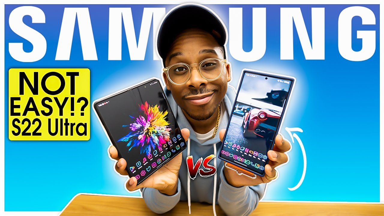 WHICH ONE!? Galaxy S22 Ultra vs Z Fold 3 - Two Worlds Collide!
