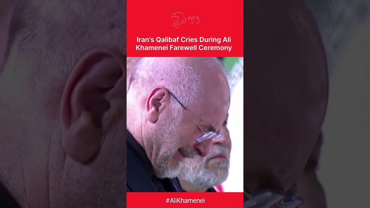 EMOTIONAL SCENES: Iran's Parliament Speaker Breaks Down During Official Tribute | DWS News | AQ1C