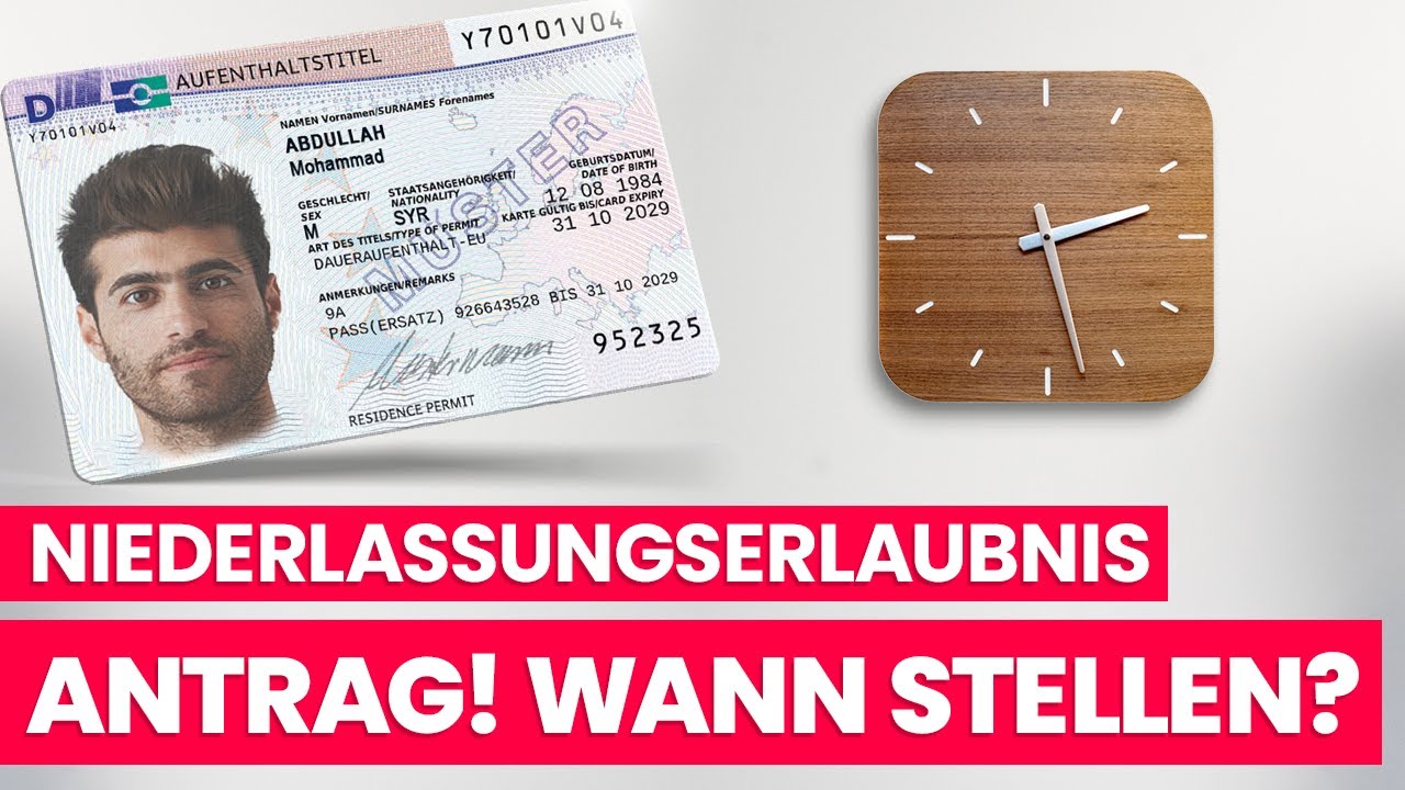 Wann stelle ich den Antrag auf Niederlassungserlaubnis? | www.migrando.de