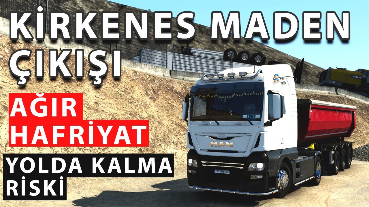 🟢ETS 2 MP 1.43! | MAN TGX EfficientLine 3 - KİRKENES MADENDEN ZORLU ÇIKIŞ  - 27-TON✅- #16