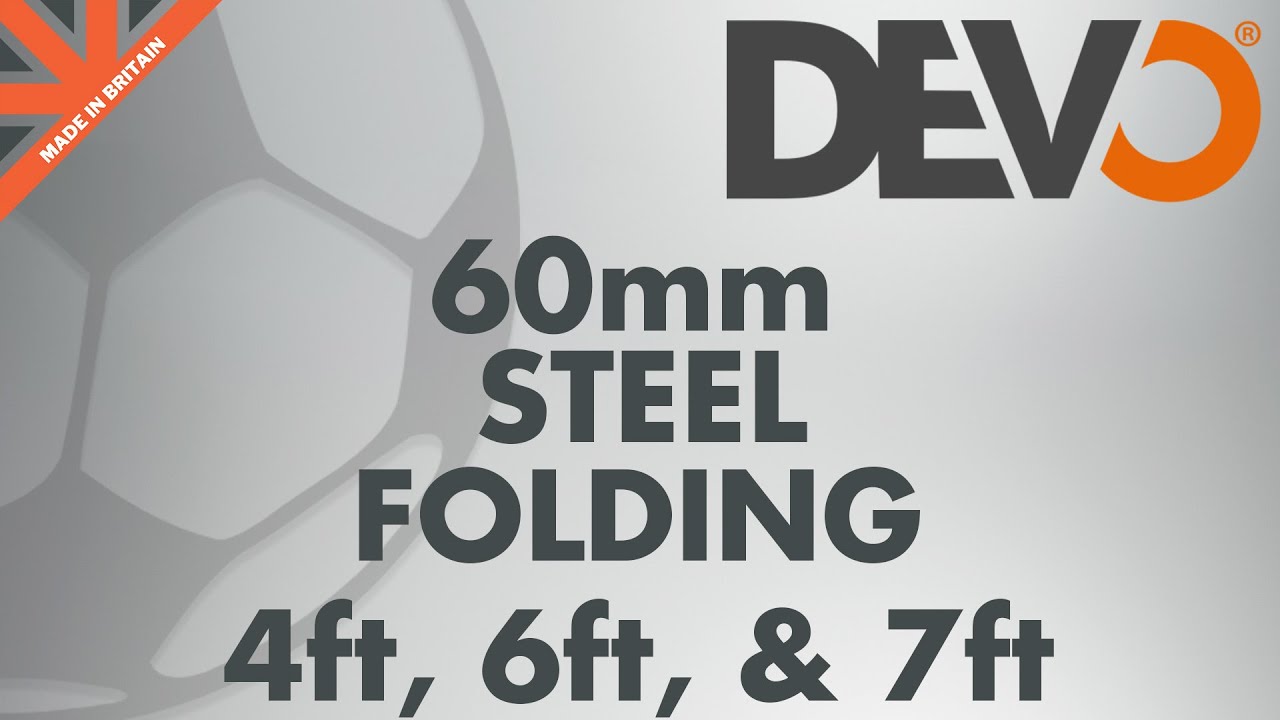✔️ 60mm Steel Folding Football Goals Instructional Video