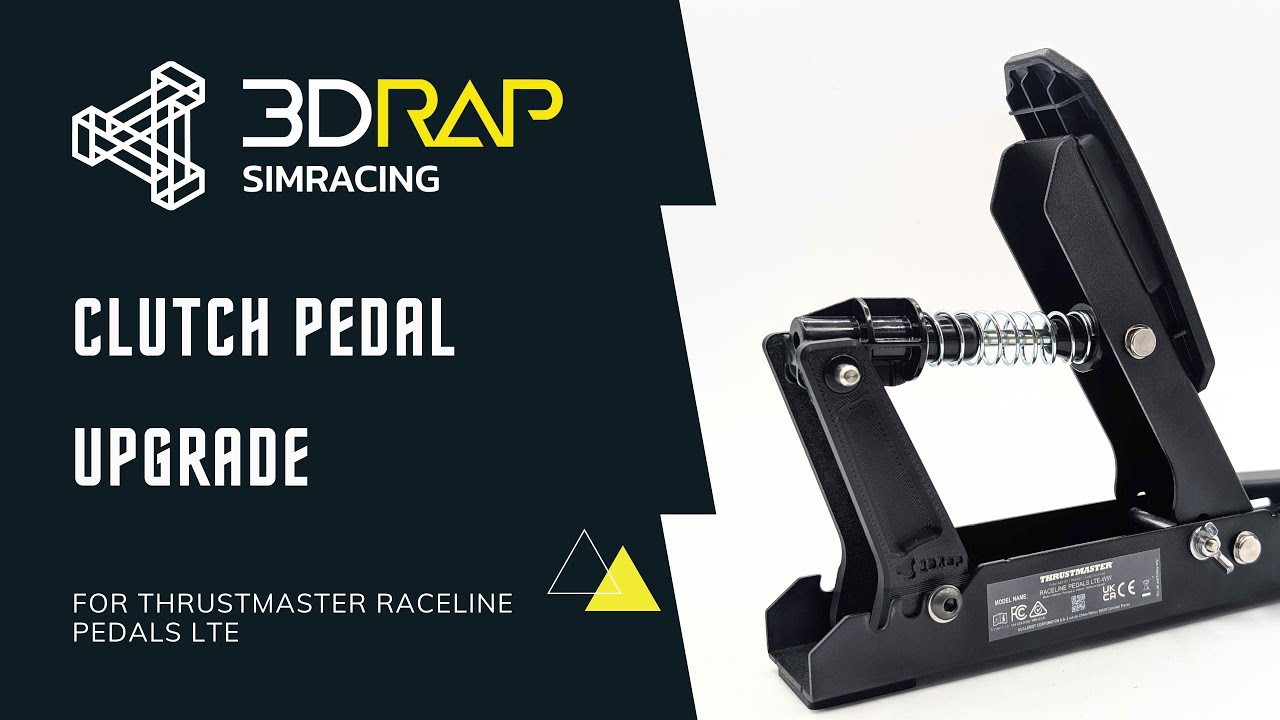 3DRAP CLUTCH PEDAL UPGRADE FOR THRUSTMASTER RACELINE PEDALS LTE