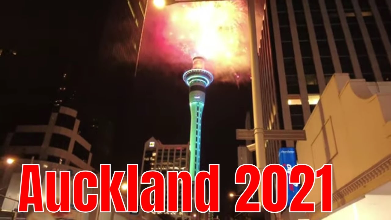 Welcome New Year 2021 | Auckland Skytower fireworks