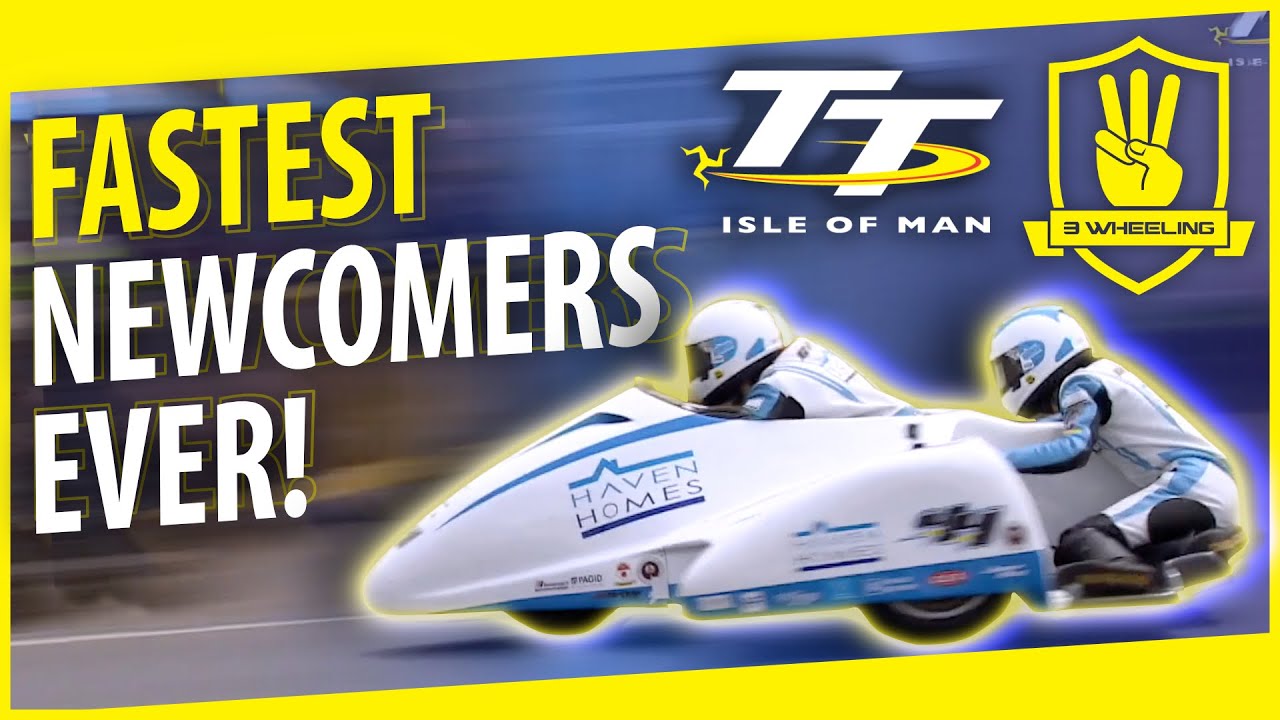 FASTEST NEWCOMERS EVER 💨  including an interview! Isle of Man TT // 3 Wheeling Sidecar Race
