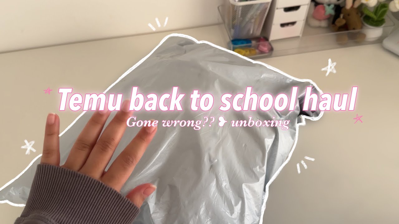TEMU HAUL // back to school Temu haul // aesthetic (not really👀) + did I get scammed?? //🪼⋆.ೃ࿔*:･