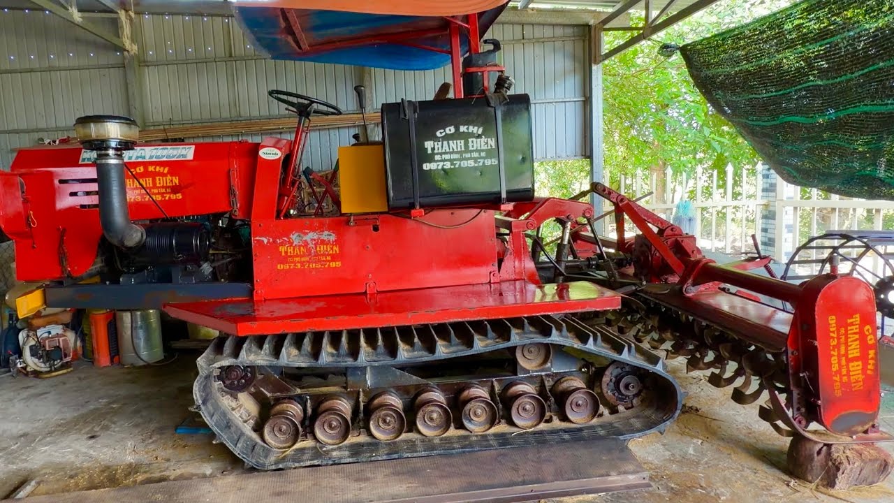 Bán Máy Xới Bánh Xích Thanh Điền Động Cơ KuBoTa 105 Zin Đẹp Lh 0343369546