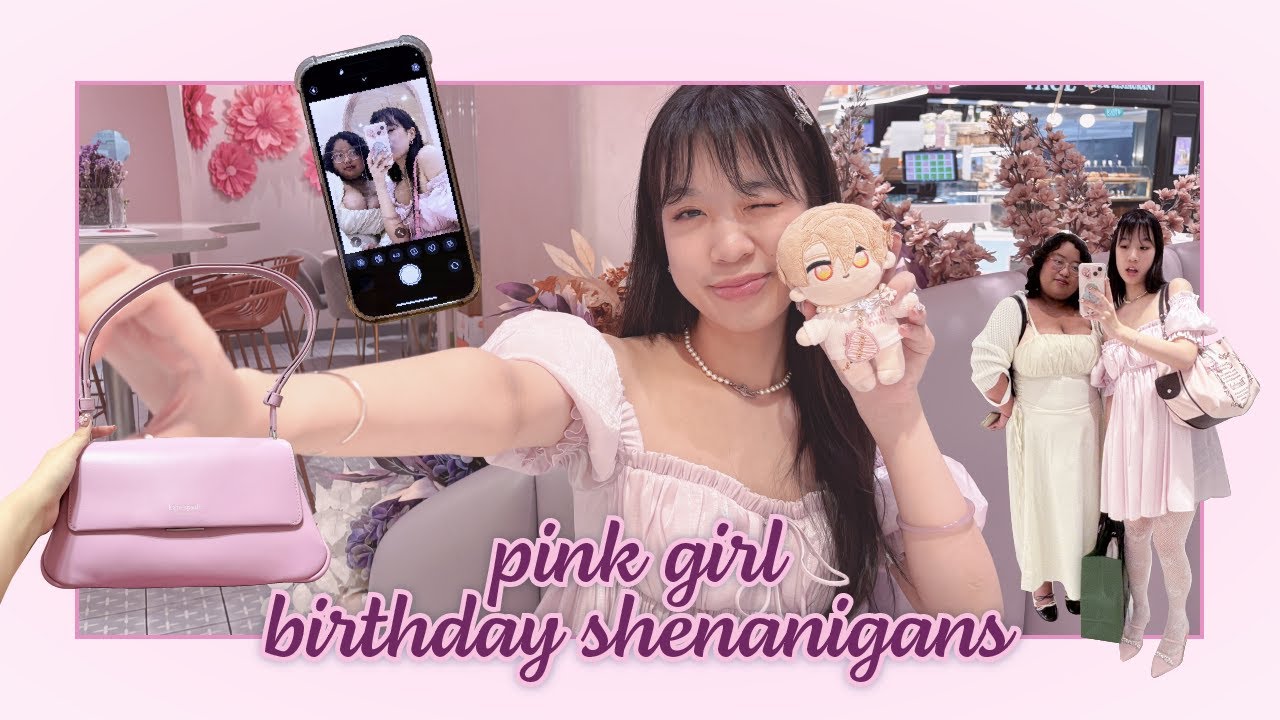 spend my bday with me ₍⑅ᐢ..ᐢ₎౨ৎ ⋆｡˚ cute cafes, shopping & pink treats