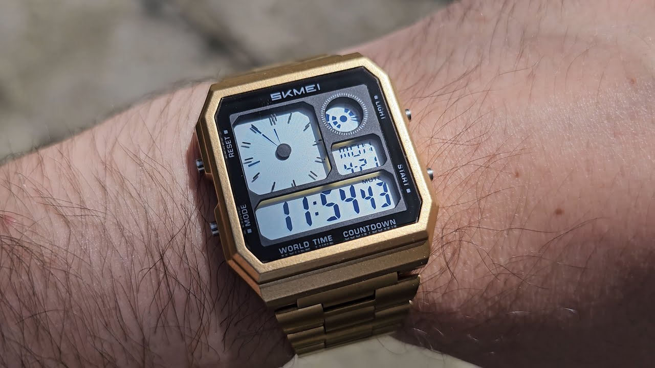 ⌚ SKMEI 2353 ana-digi World Time (similar to CASIO A130WE) - first impressions