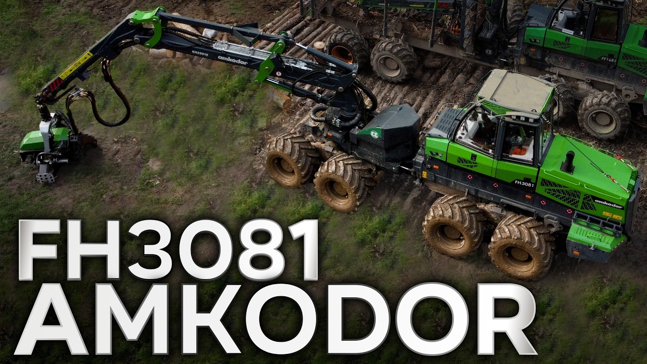 Первый обзор Amkodor FH3081 #лесозаготовка #харвестер #форвардер #logging