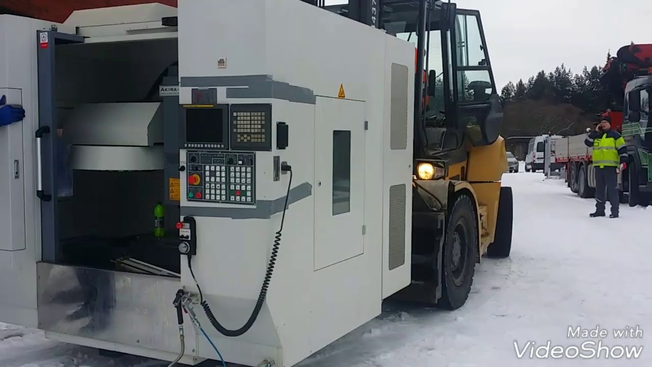 Moving the Akira-Seiki vmc and Femco lathe