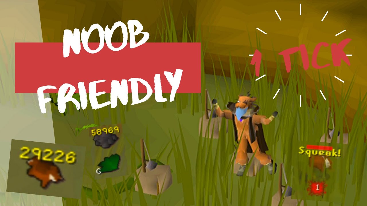 OSRS Easy 1 Tick Red Chins Hunter Guide