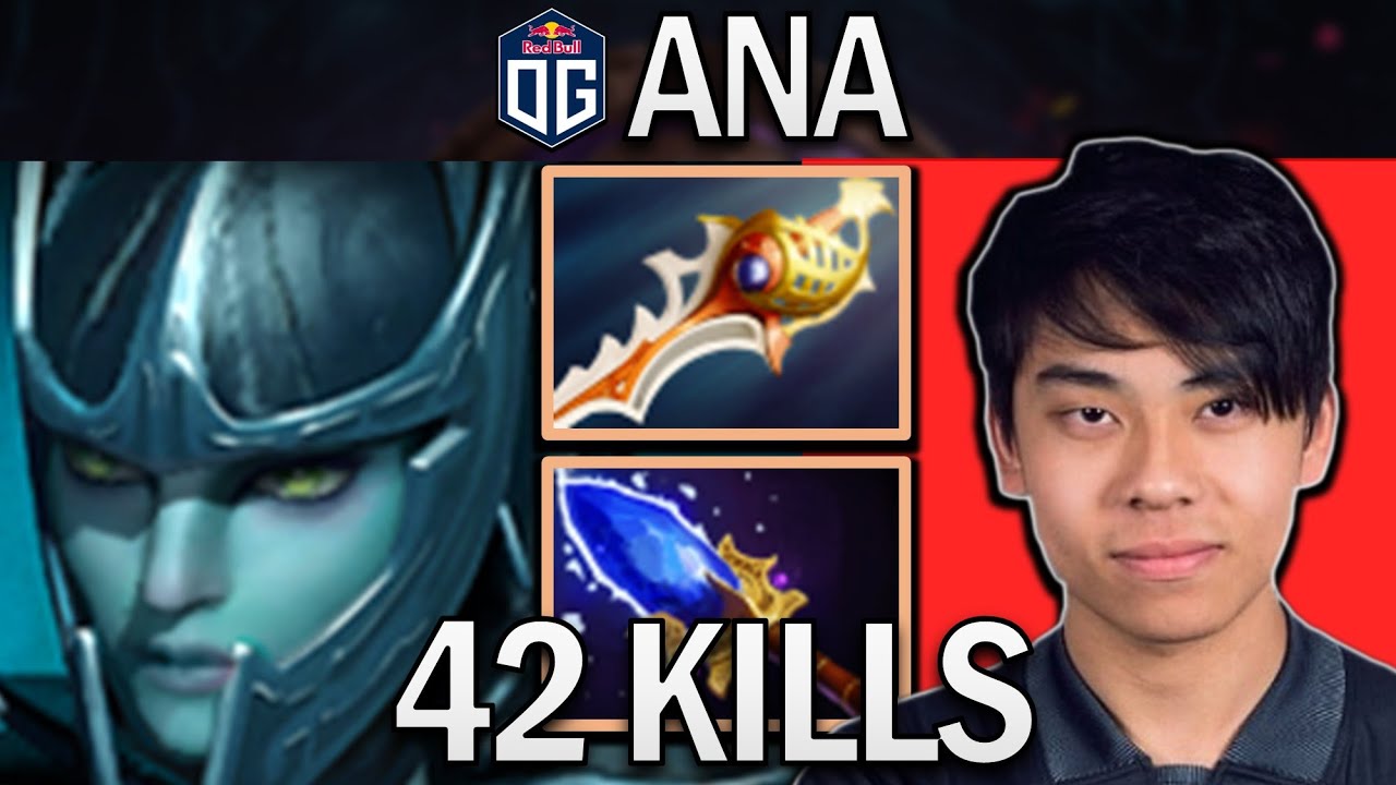 OG.ANA SMURF PHANTOM ASSASSIN WITH 42 KILLS - DOTA 2 PRO GAMEPLAY