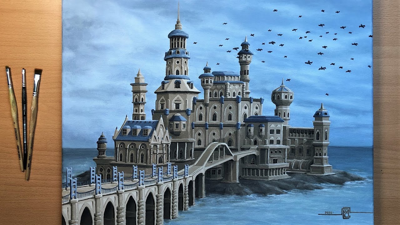 Fantasy Castle | Painting Time-Lapse