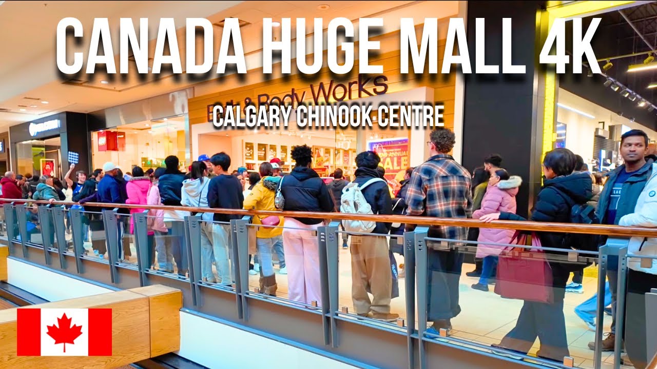 Step Inside Chinook Mall 🇨🇦 4K Walking Adventure | 2.5 Hour Busy Tour
