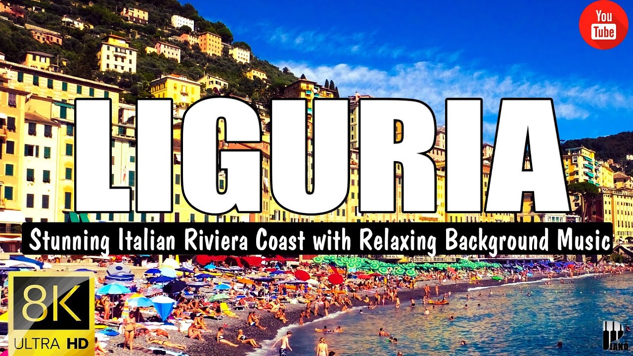 Liguria 4K – Stunning Italian Riviera Coast with Relaxing Background Music
