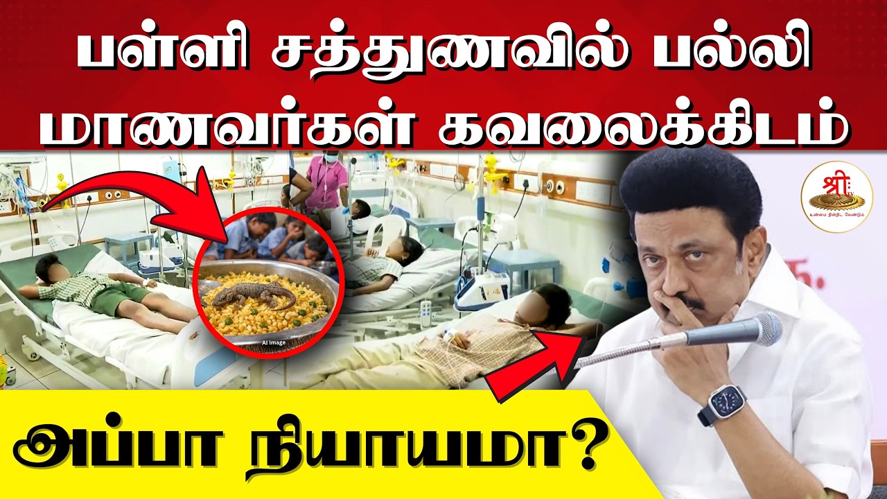 பள்ளி சத்துணவில் பல்லி | மாணவர்கள் கவலைக்கிடம் | அப்பா நியாயமா? | School Food Poisoning | DMKFailsTN