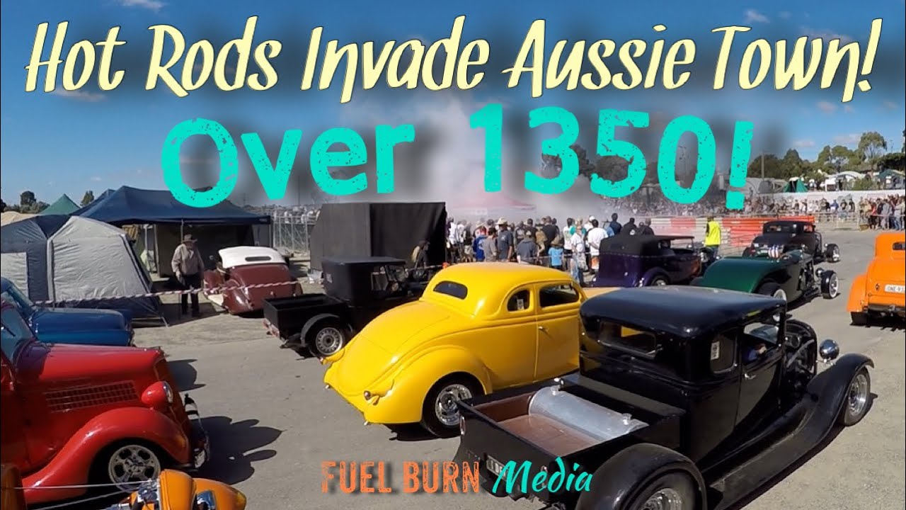 1350 Hot Rods Invade Aussie Town! [RAW FOOTAGE]