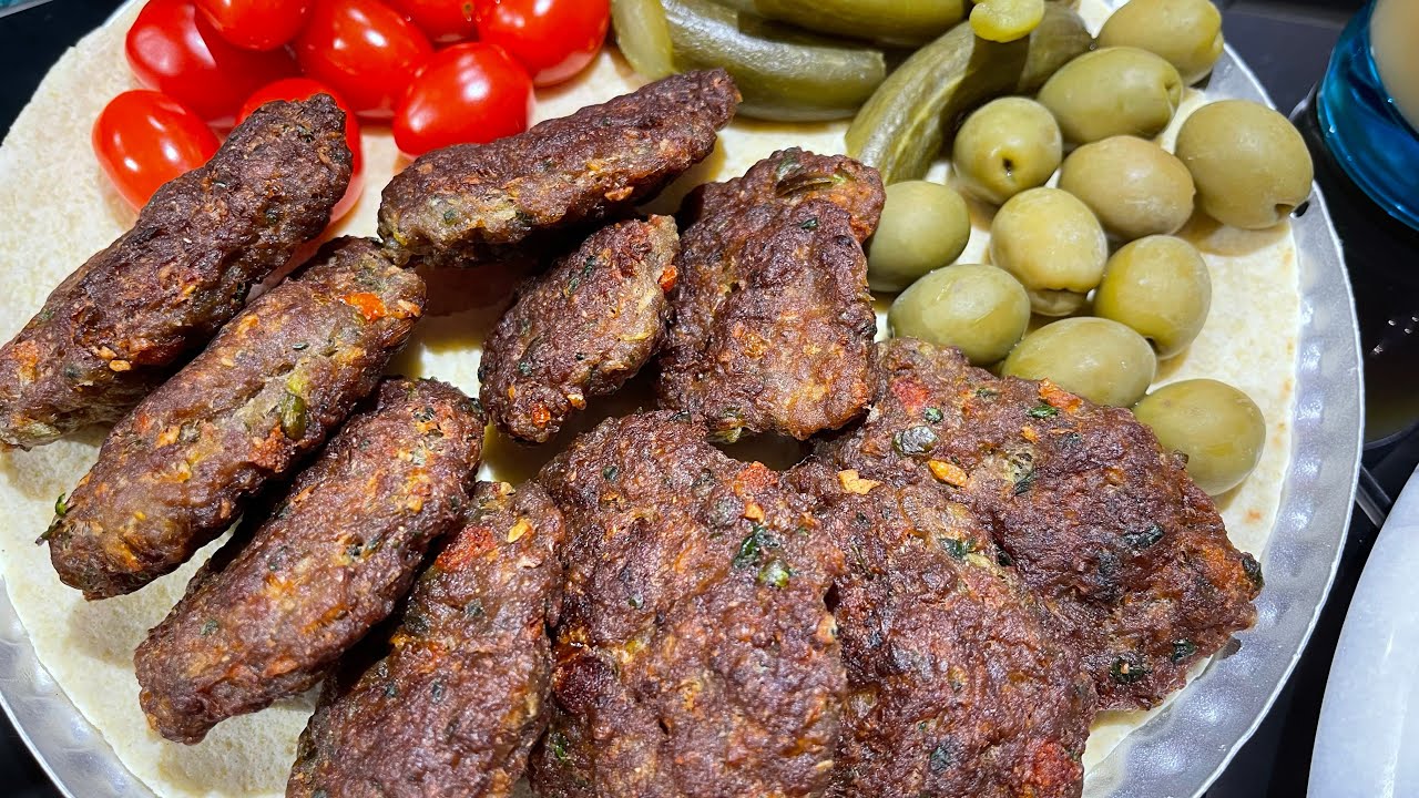 كباب طاوه مع الخضروات وصفه عراقيه على طريقة الشيف عامر 