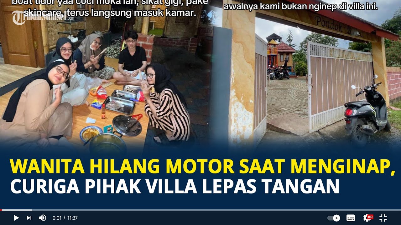 Viral Wanita Hilang Motor saat Menginap di Villa Puncak Bogor, Dikasih Ongkos Rp 300 Ribu