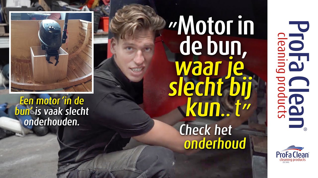 Buitenboordmotor 'in de bun' is vaak slecht onderhouden, omdat je er moeilijk bij kunt komen.