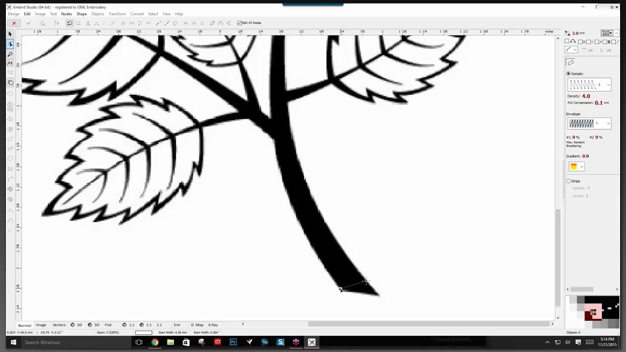 IMPORTANT Embird Studio Tutorial:  All about Embird Column stitches