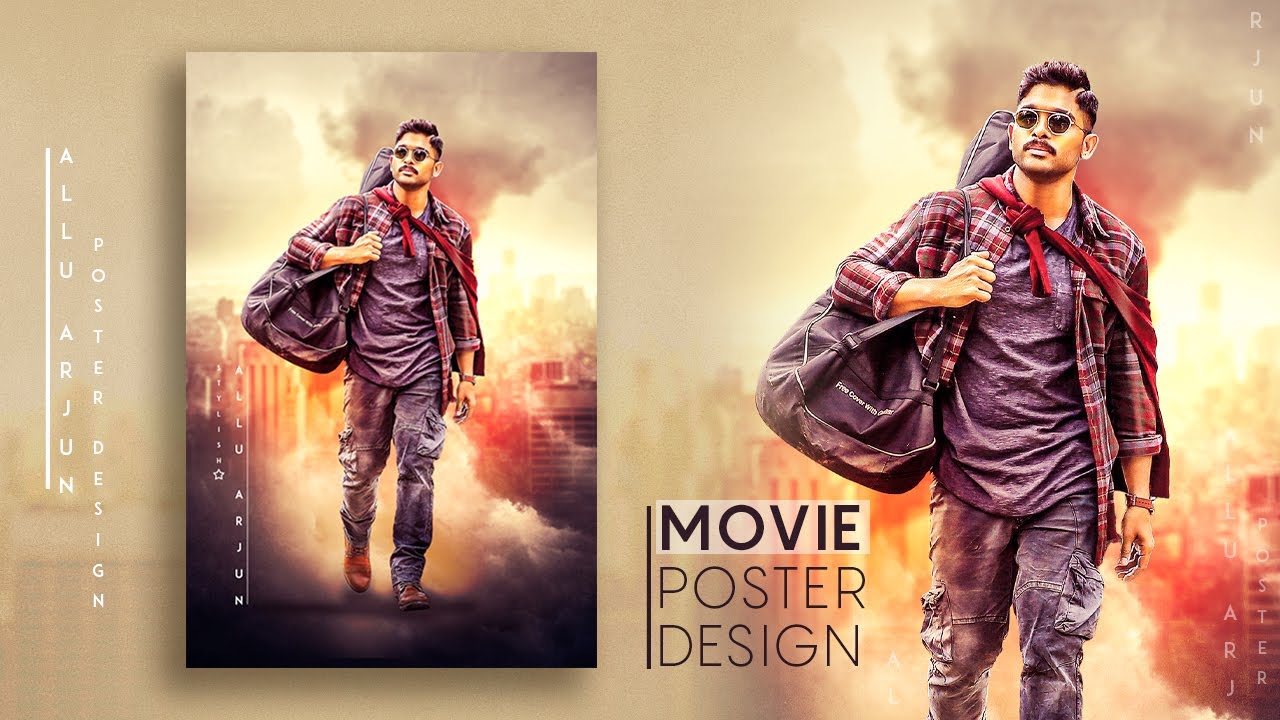 Creating a Movie Poster Manipulation Effects in Photoshop CC in Telugu| Movie Poster Design