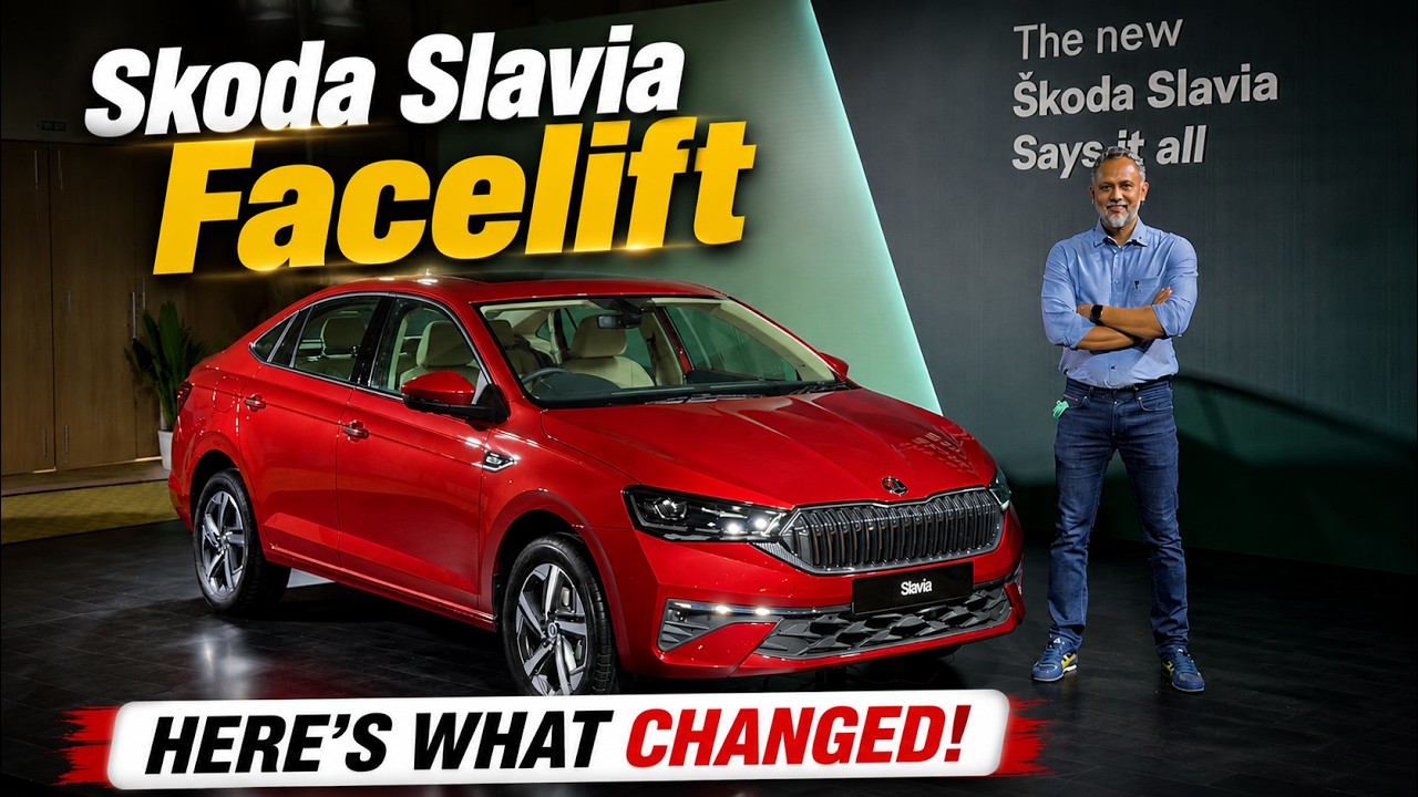 2026 Skoda Slavia Facelift First Look | New Design, Features & Changes Explained!