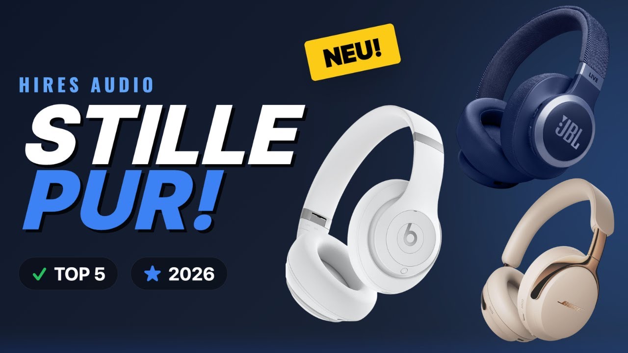 Nie wieder Lärm! Die 5 besten Noise-Cancelling Kopfhörer 2026 im Test