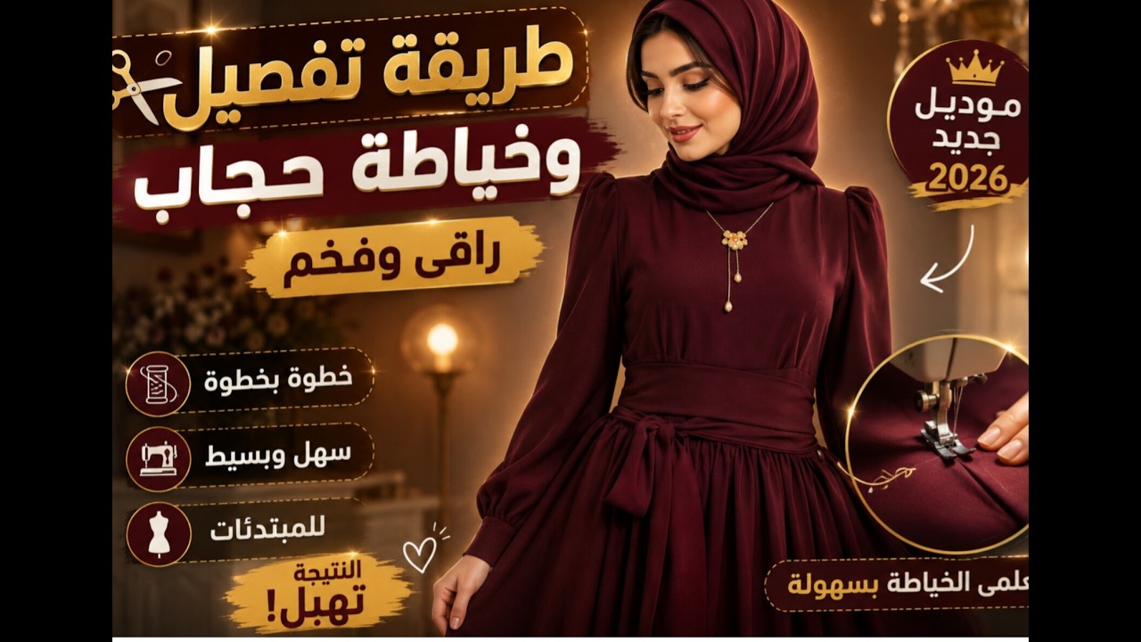 طريقة تفصيل و خياطة حجاب موديل جديد حجابات Pinterest
