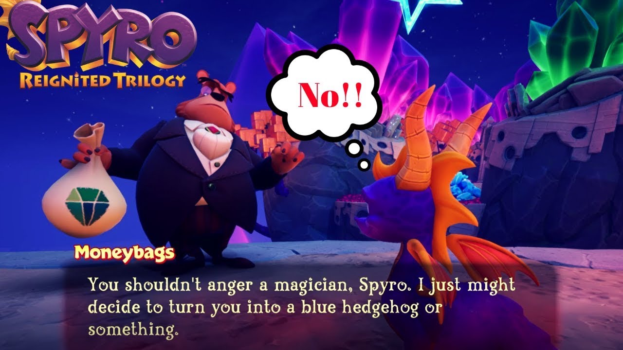 Saying no to Moneybags everytime in Spyro 3 | All Variation | Spyro Reignited Trilogy