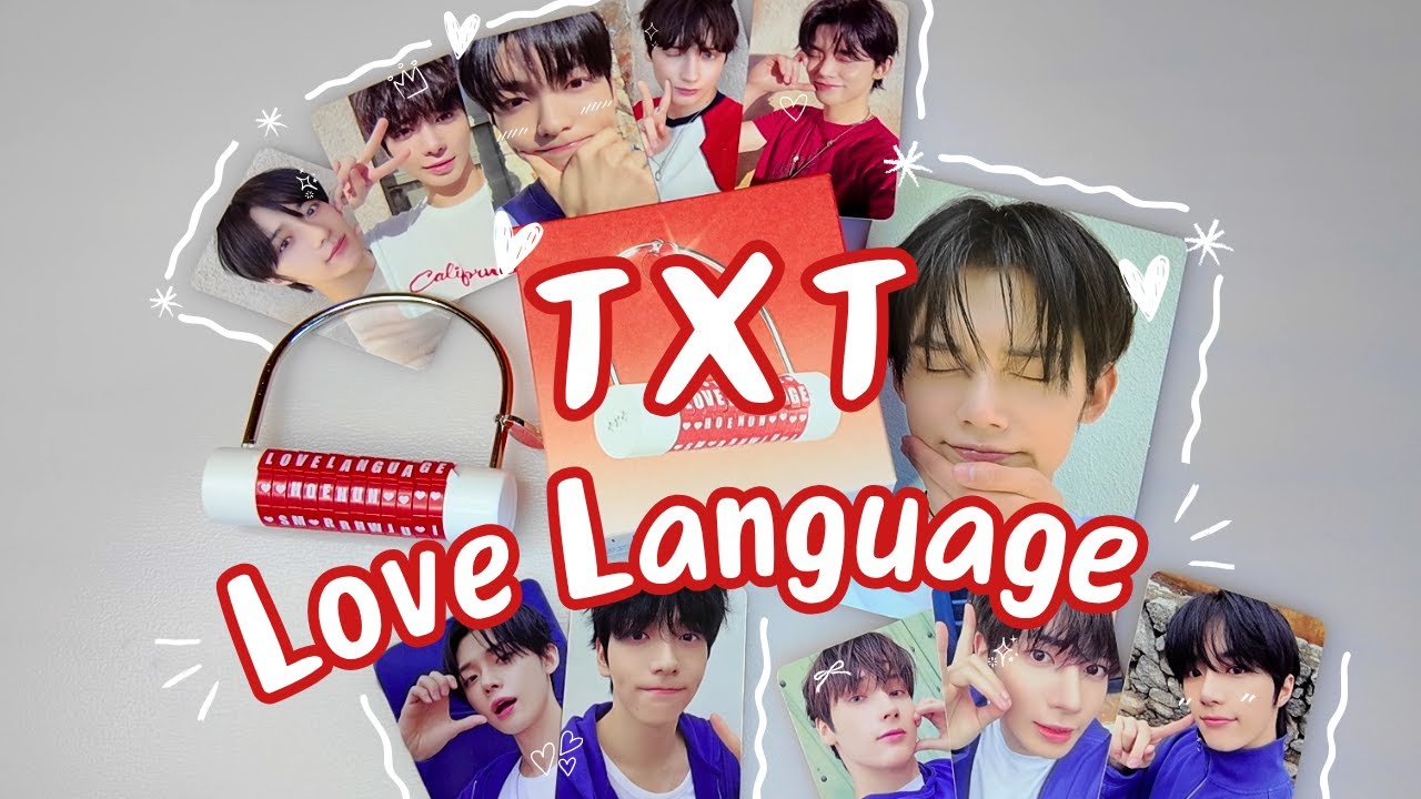 Unboxing TXT 'Love Language' single | Weverse gifts
