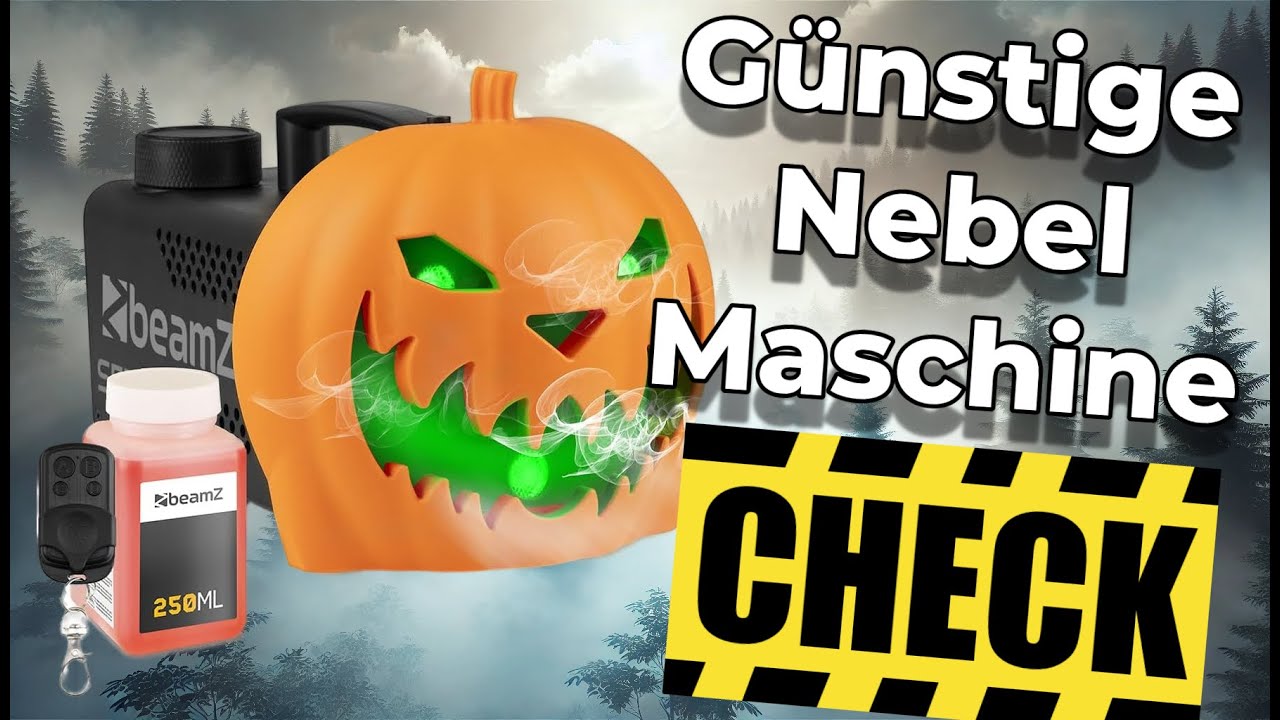 Die beste g&uuml;nstige Nebelmaschine? Beamz mit Lichteffekten und Fernbedienung im Praxistest!