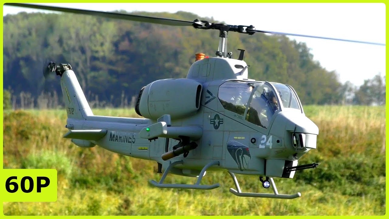 STUNNING XL SCALEFLYING SUPERSCALE COBRA AH-1W ELECTRICAL FLIGHT DEMONSTRATION