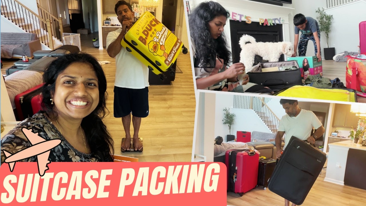 Packing suitcase USA 🇺🇸 to India 🇮🇳 SUMMER travel what is in MY suitcase |Family Traveler TAMIL VLOG