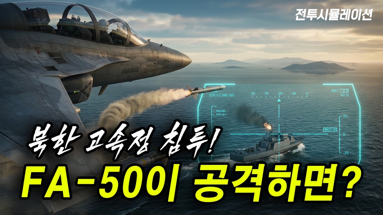 서해5도 북한 고속정 침투, FA-50, 2함대 교전 영상