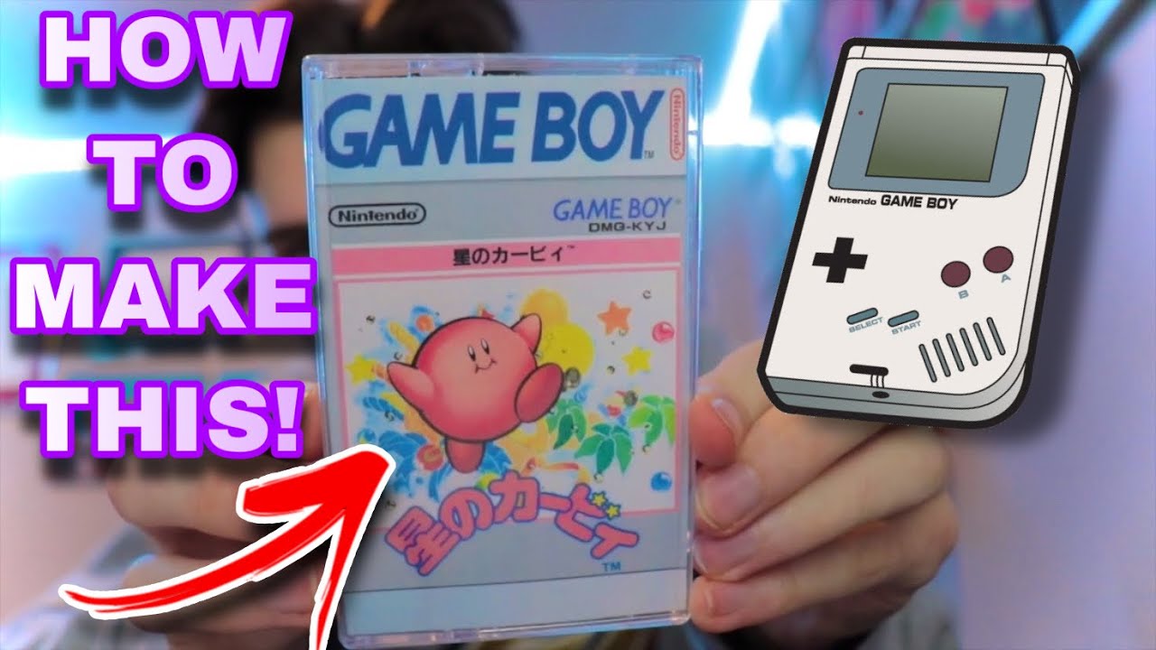 HOW TO MAKE GAMEBOY CARTRIDGE CASES FROM OLD MUSIC CASSETTE TAPES!! (Easy!) Game boy, GBC, GBA, GB
