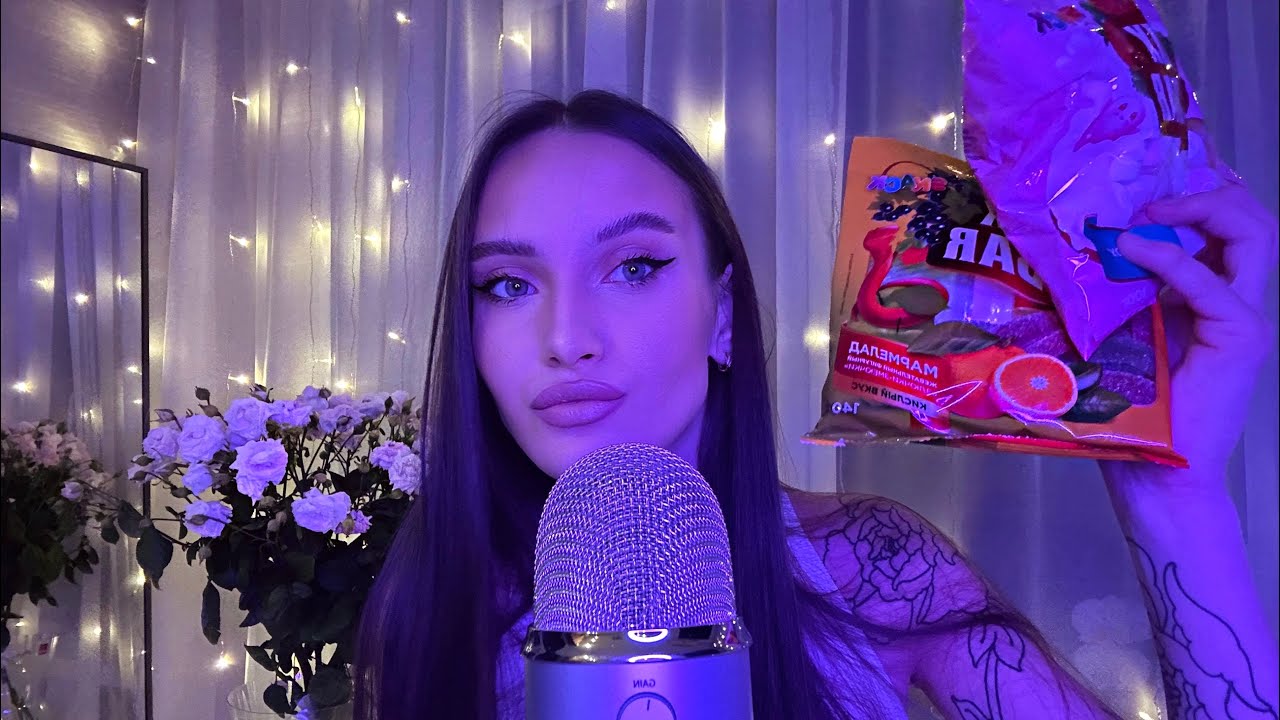 асмр итинг маршмелоу 🦄 звуки рта 🫦