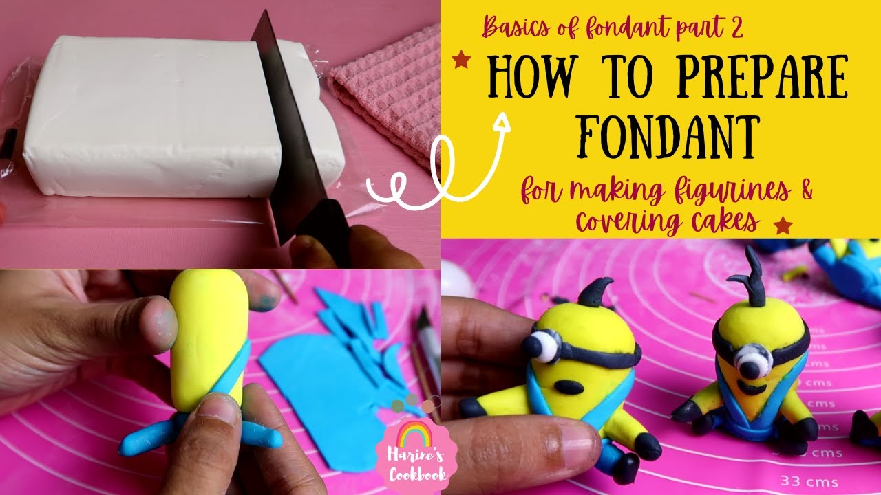 How to prepare & use fondant from scratch for making figurines & cake decoration/Tamil/For beginners