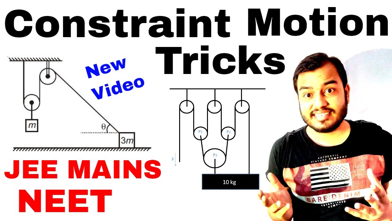 Tricks for Constraint Motion || Laws Of Motion 07 for IIT JEE MAINS / JEE ADVANCE / NEET