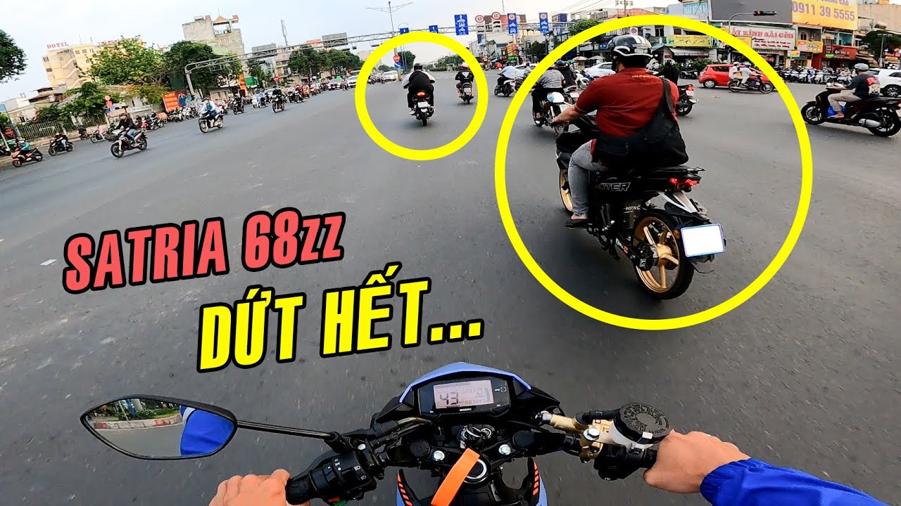 Nâng cấp nhẹ 68zz cho RAIDER và SATRIA FI | test ride bấy bá nhiệt tình