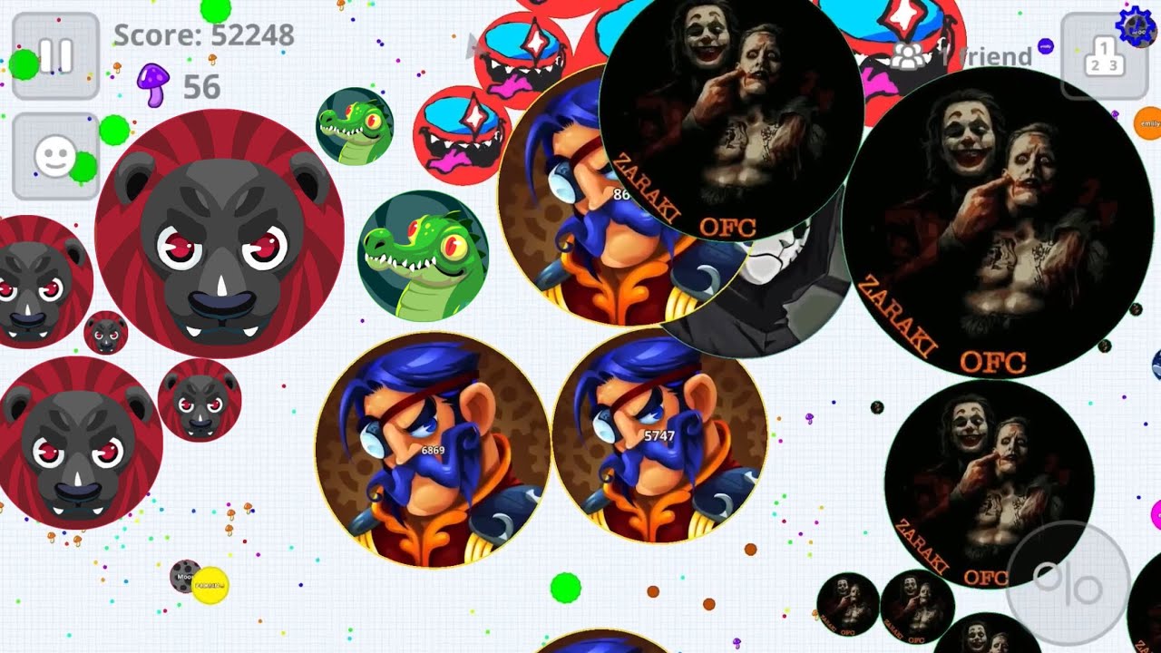 AGGRESSIVE MODE 😤 (AGAR.IO MOBILE)