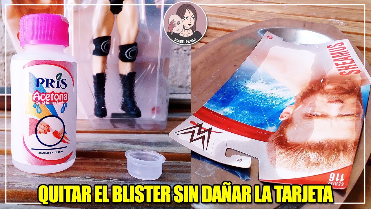 QUITAR EL BLISTER SIN DAÑAR EL CARTÓN O TARJETA DE FIGURAS DE WWE (Mabel Plaga)