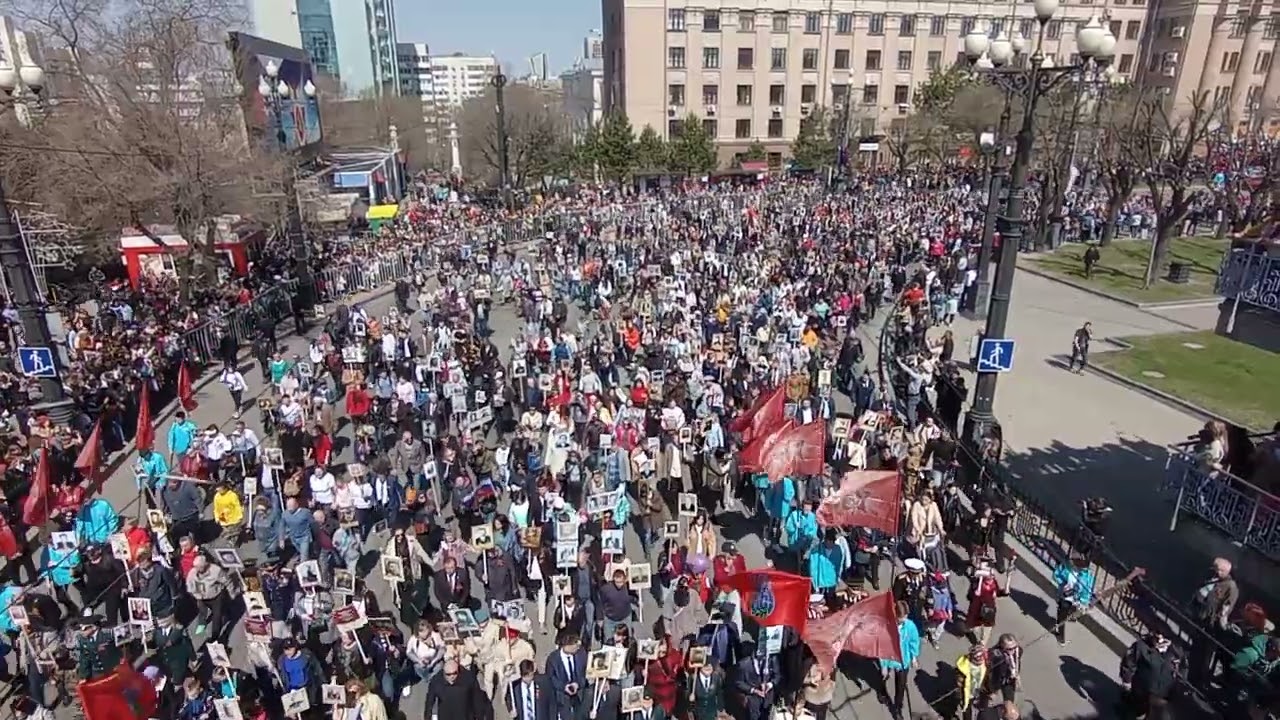 Бессмертный полк в Хабаровске 2022