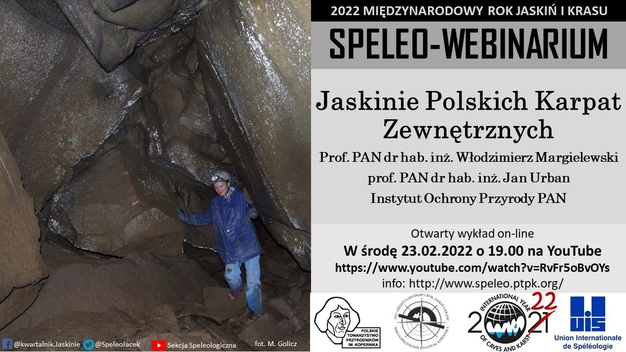 SpeleoWebinarium E11: Jaskinie Polskich Karpat Zewnętrznych