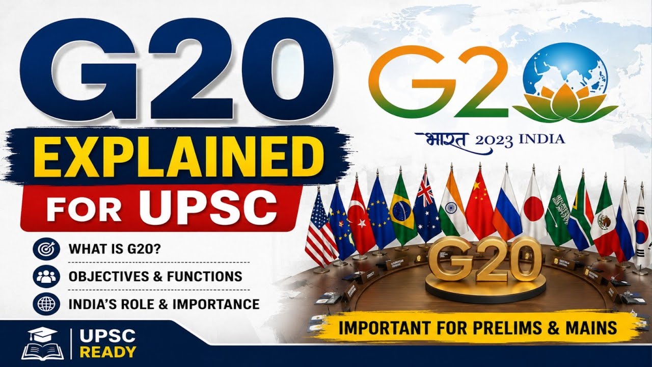G20: Members, Functions & Importance | UPSC Prelims + Mains