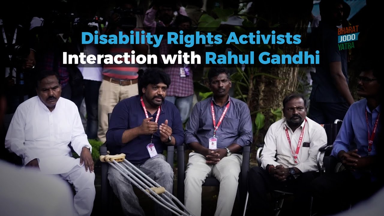 An interaction with disability rights activists in Tamil Nadu | Bharat Jodo Yatra
